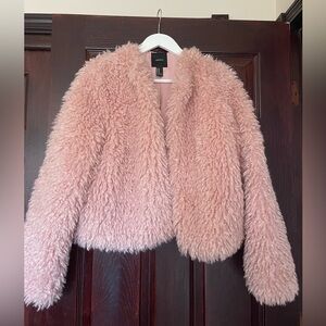 Forever 21 Pinky Fuzzy Jacket